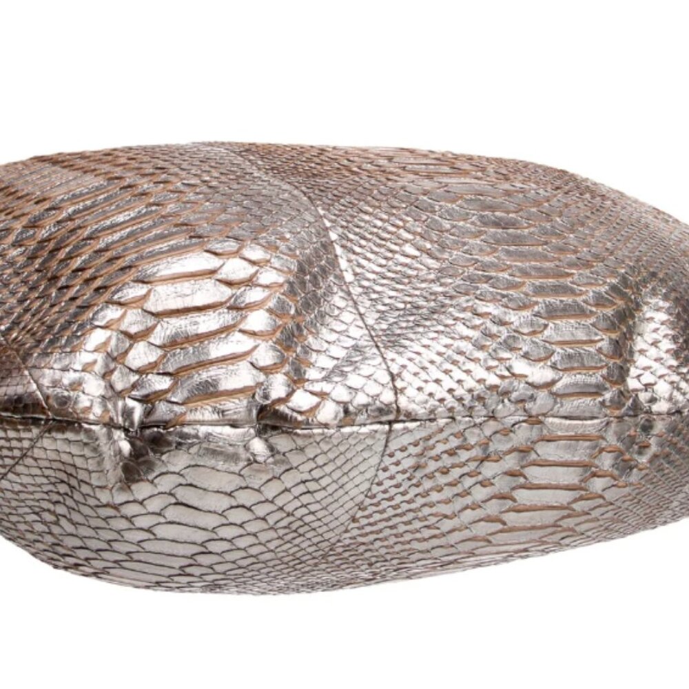 Devi Kroell Vintage Metallic Python Hobo Handbag - image 5